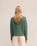 Pull Col Rond Ami de Coeur Ecru