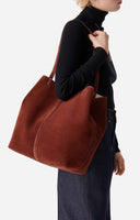 Large Daily Leather Tote Bag 100% Cowhide Leather VANESSA BRUNO