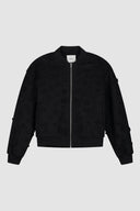 Blouson bombardier à fleurs
