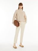 Pantalon en velours côtelé Max Mara Ivoire