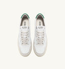 BASKET MEDALIST LOW EN DAIM ET CUIR BLANC ET AMAZON Autry