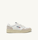 BASKET AUTRY MEDALIST LOW CUIR BLANC DAIM