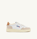 BASKET AUTRY CUIR BLANC SAND STORM ET DAIM