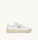 BASKET AUTRY MEDALIST LOW CUIR BLANC