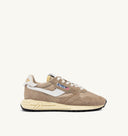 BASKET AUTRY REELWIND LOW EN NYLON ET SUÈDE PEPPER ET BLANC