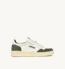 BASKET AUTRY MEDALIST LOW CUIR BLANC ET DAIM MILITARY