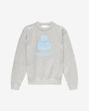 Sweat Isabel Marant Etoile homme gris logo bleu glacier