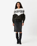 HOUSTON SWEATSHIRT BICOLORE LOGO  Marant Etoile