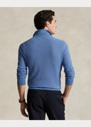 Pull demi-zippé en coton piqué Ralph Lauren