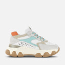 Sneakers Hogan Hyperactive Blanc Bleu Ciel Jaune