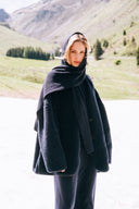 Edouard Merino Wool Scarf | Night Sky Blue Ame