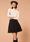 Judy black tweed skirt Tara Jarmon