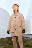 HARLEM Parka en Bonded Tech et en duvet avec capuchon Mackage