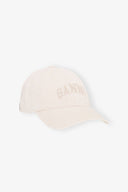 Casquette GANNI en toile blanc cassé