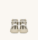 BASKET AUTRY MID CUIR BLANC PLATINUM