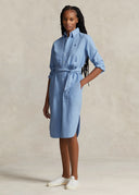 Robe-chemise ceinturée en coton Oxford Ralph Lauren