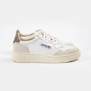 BASKETS AUTRY MEDALIST LOW EN CUIR ET DAIM WHITE MOREL