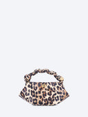 Sac Ganni Bou mini imprimé léopard
