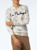 Man crewneck sweater with mountains print MC2 SAINT-BARTH