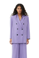 BLAZER PURPLE LIGHT OVERSIZED Ganni
