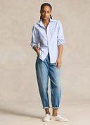 Chemise Oxford rayée coupe classique Ralph Lauren