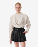 TOP À PLIS ET DÉCOUPE AU DOS JOANA IRO