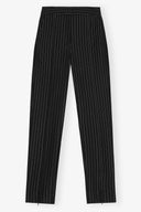 Pantalon GANNI noir à lignes