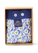 CALECON MC ALSON BLEU CIEL FLEURS