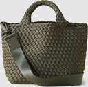 CABAS NAGHEDI ST BARTHS SMALL OLIVE