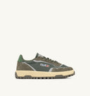 BASKET WILDPACE LOW EN MESH ET DAIM VERT MILITAIRE