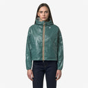 LAURETTE ECO PLUS DOUBLE GREY S- GREEN P K-Way