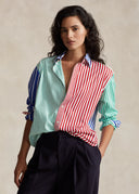 Chemise ample fantaisie rayée en coton Ralph Lauren