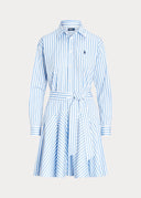 Robe-chemise à pans en coton rayé Ralph Lauren