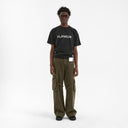 Printed Logo T-Shirt Black flâneur
