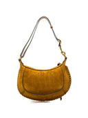 Sac porté épaule en cuir de veau tressé col cognac Isabel Marant Etoile