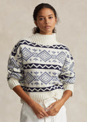 Pull à motif géo en laine mélangée Ralph Lauren