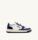 BASKET MEDALIST LOW EN CUIR BICOLOR BLANC ET BLEU Autry