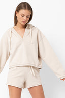 Francoise Sweat Shorts | Marled Ivory