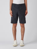 Bermuda bleu marine en coton avec logo Stone Island