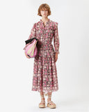ROBE EN COTON IMPRIMÉ EINA Marant Etoile Noir estompé