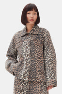 Veste Leopard Printed Denim