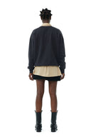 SWEAT-SHIRT DARK GREY ISOLI OVERSIZED Ganni