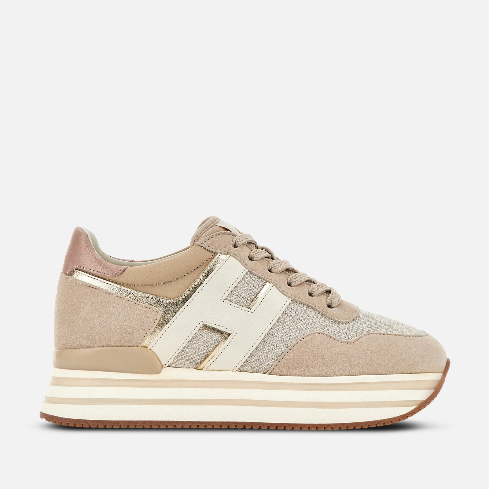 Sneakers Hogan Midi H222 Beige – HENIN
