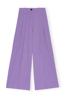 PANTALON PURPLE LIGHT HIGH WAIST FLARED LEG Ganni
