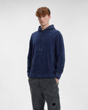 Reverse Brushed & Emerized Diag. Fleece Hoodie C.P. Company