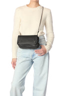 Sac JEROME DREYFUSS BOBI AGNEAU NOIR SILVER