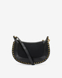 SAC PORTÉ ÉPAULE EN CUIR ET COTON OSKAN MOON Marant Etoile