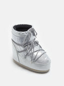 BOTTES ICON LOW À PAILLETTES ARGENTÉ MOON BOOT