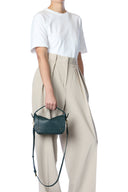 Sac JEROME DREYFUSS PEPITO S GOATSKIN PETROL