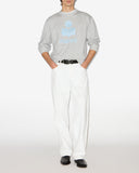 Sweat Isabel Marant Etoile homme gris logo bleu glacier